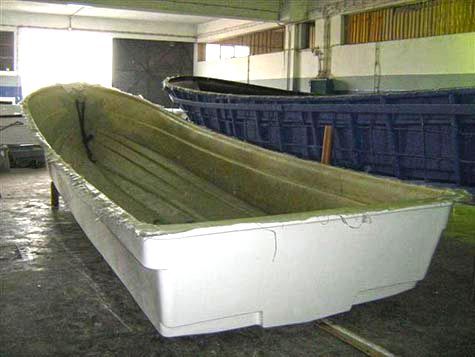 Hull Removed from Mold